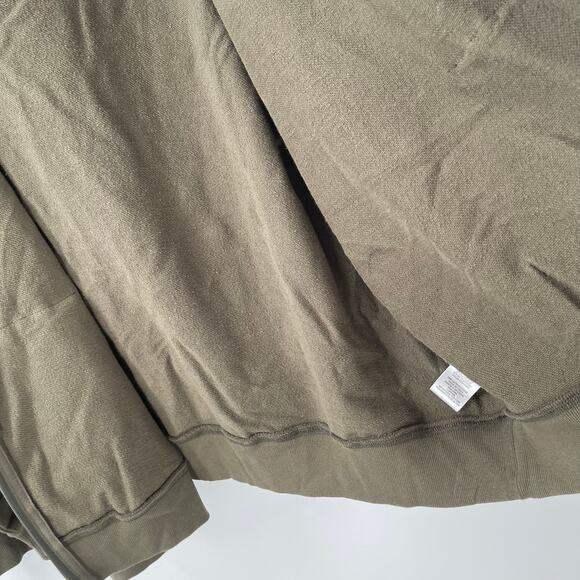 Z SUPPLY Academy Zip Up Hoodie SZ 2X Grape Leaf Sweatshirt NWT Plus Curvy Green - Picture 12 of 14